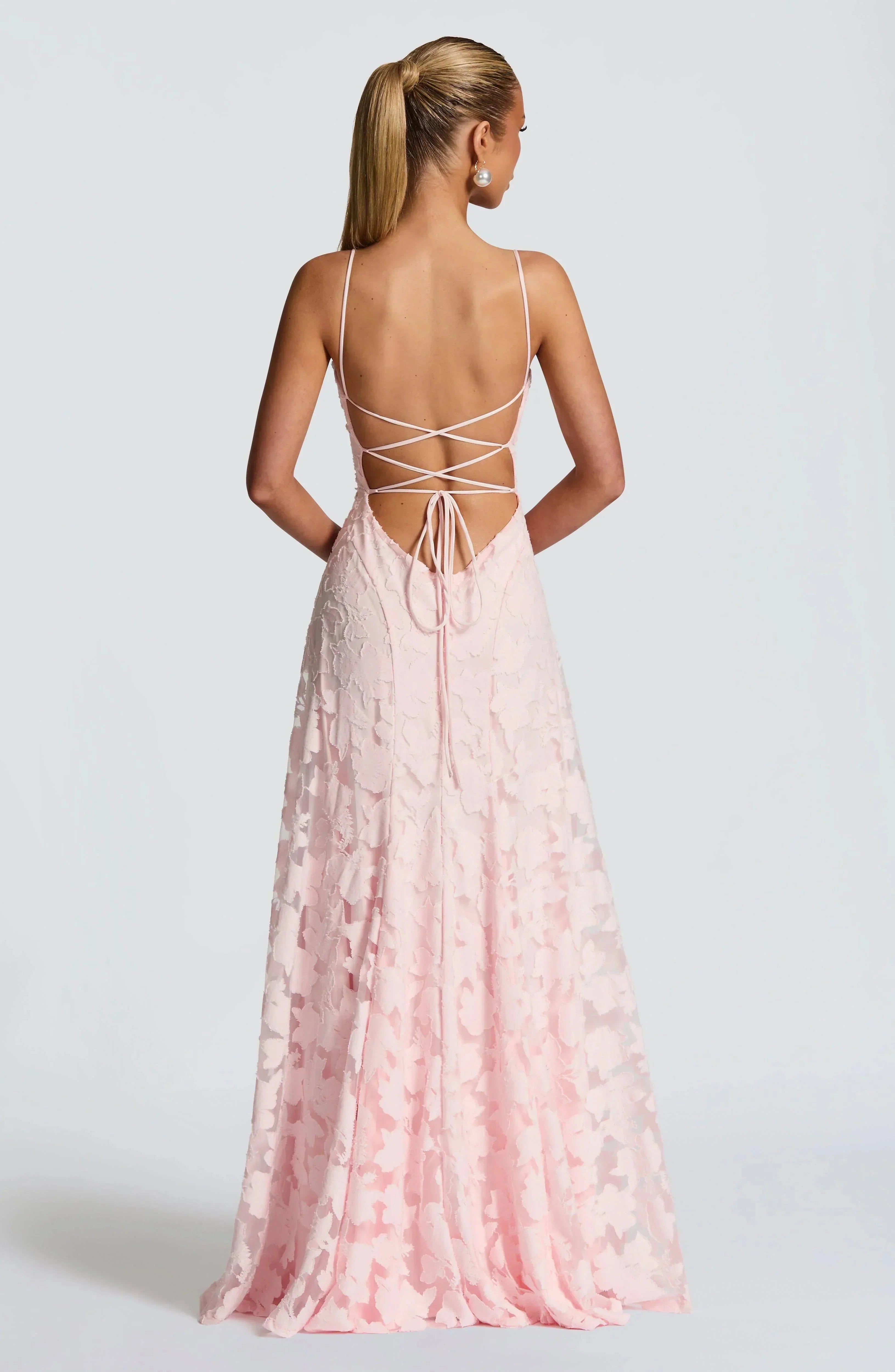 FLORAL COWL MAXI DRESS FOR WOMEN