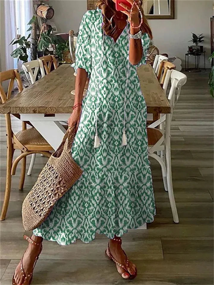 ELEGANT MAXI SUMMER DRESS FOR WOMEN