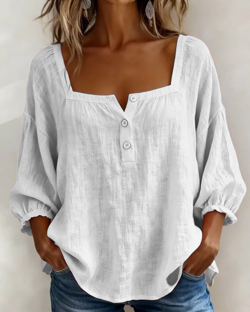 SQUARE NECK BLOUSE FOR WOMEN