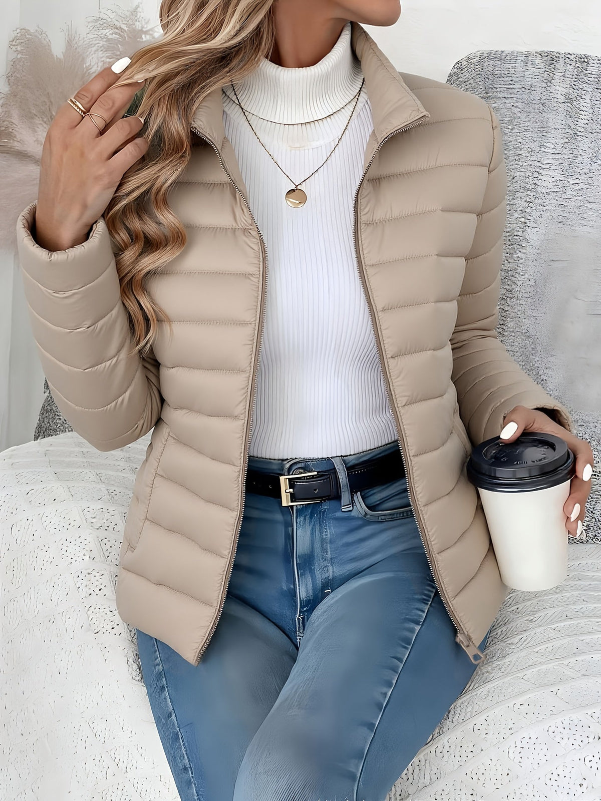 FITTED QUILTED JACKET FOR WOMEN