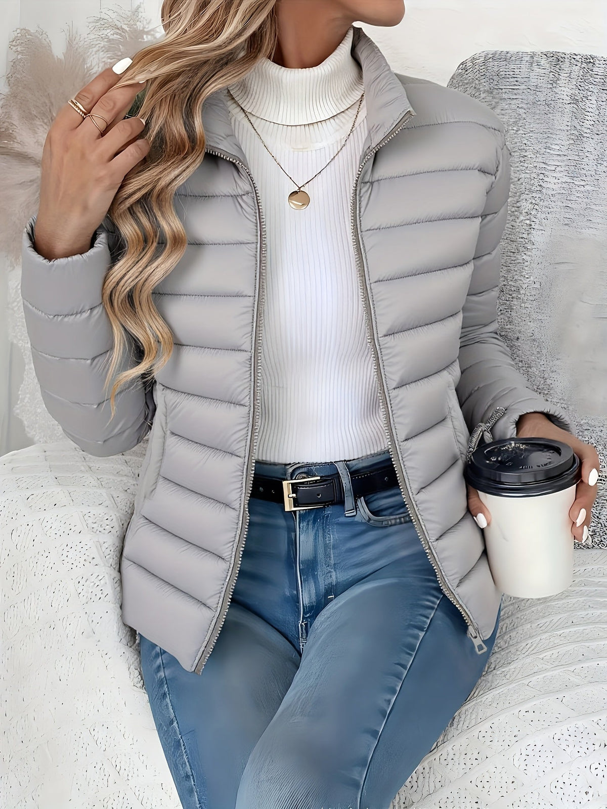 FITTED QUILTED JACKET FOR WOMEN
