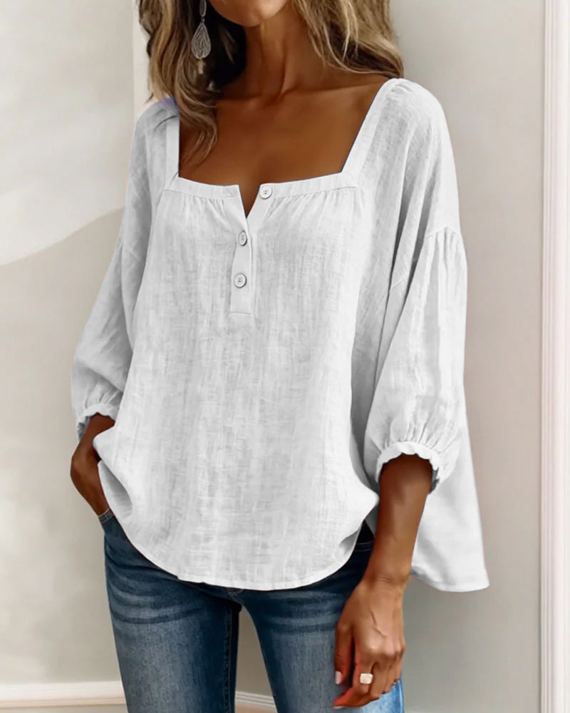 SQUARE NECK BLOUSE FOR WOMEN