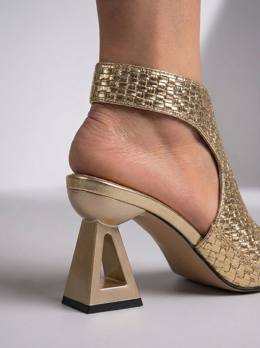 WOVEN SLINGBACK HEELS FOR WOMEN