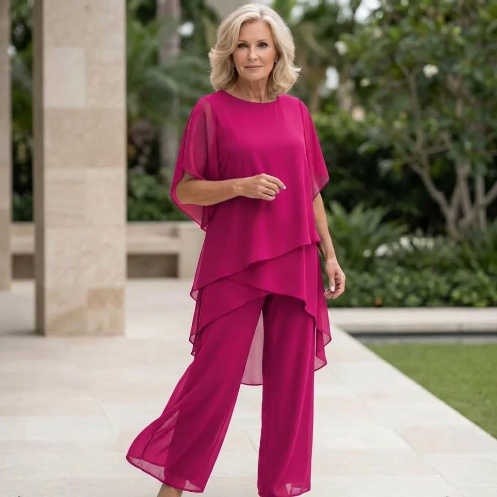 ASYMMETRIC PANT SET FOR WOMEN