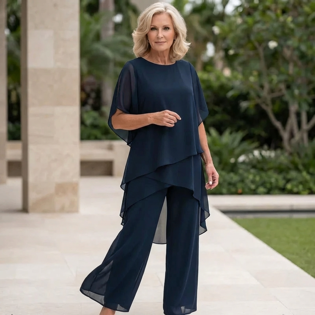 ASYMMETRIC PANT SET FOR WOMEN