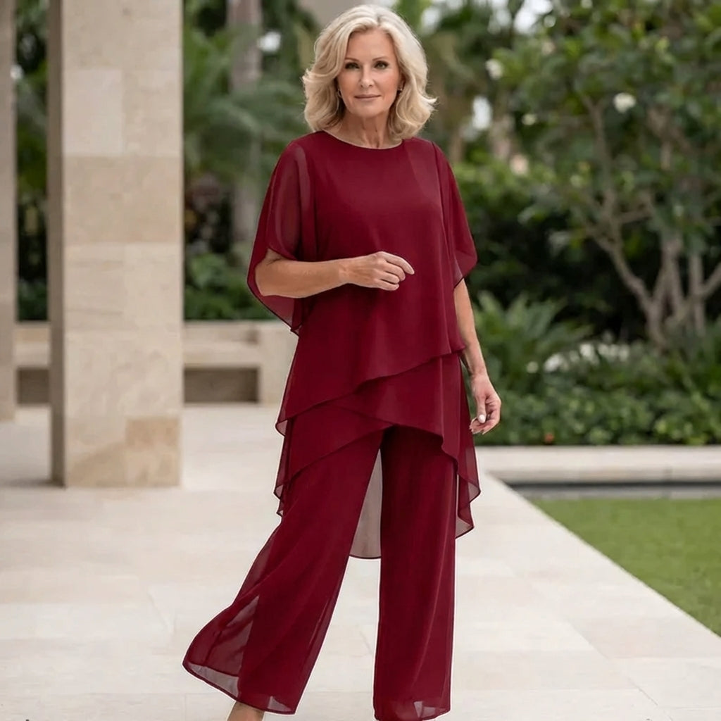 ASYMMETRIC PANT SET FOR WOMEN