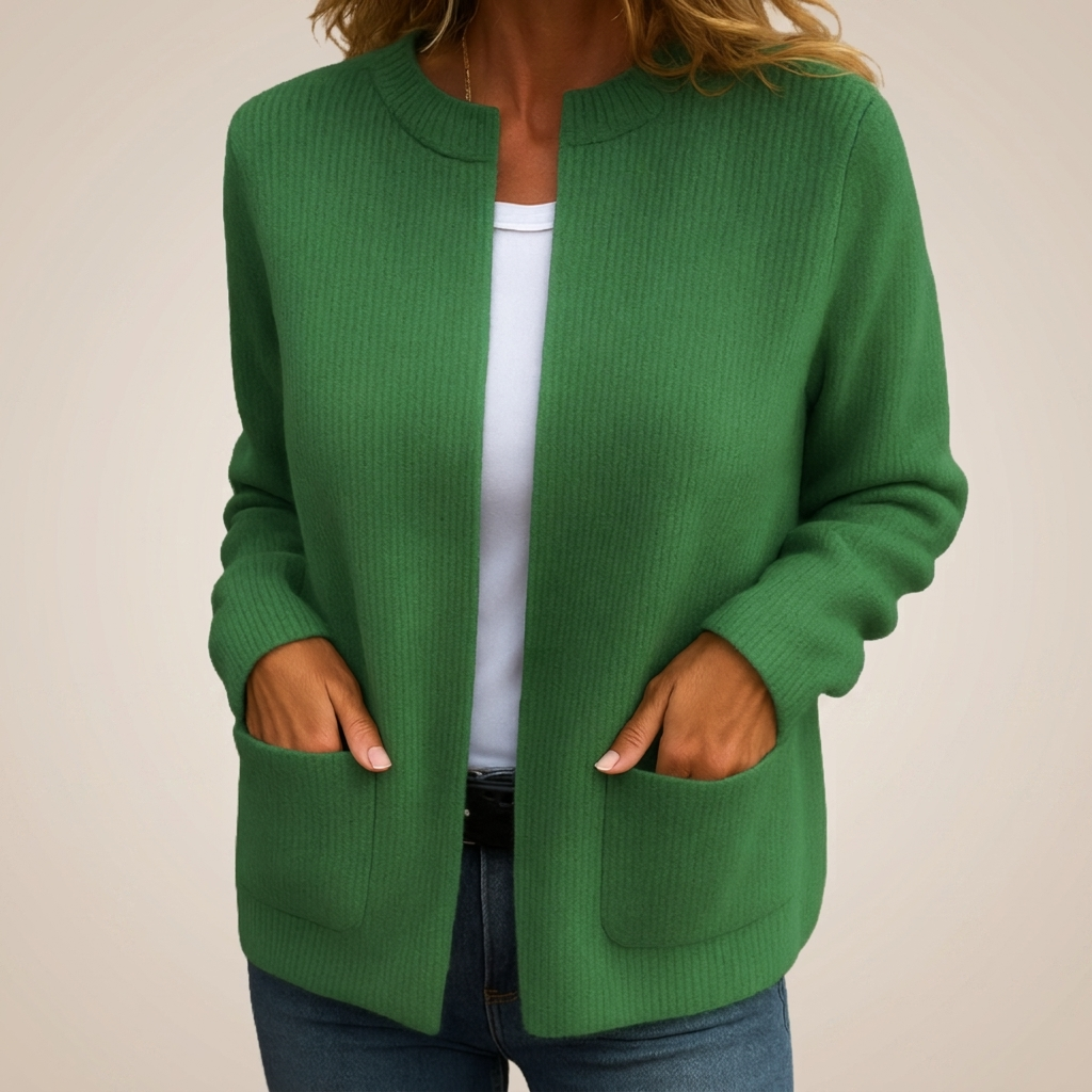 RELAXED ZIP CARDIGAN FOR WOMEN