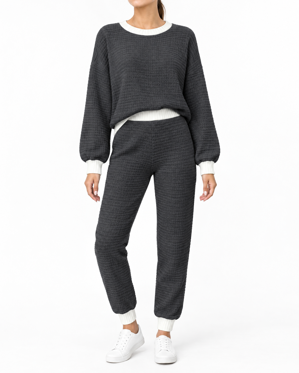 TEXTURED TWO-PIECE SET FOR WOMEN