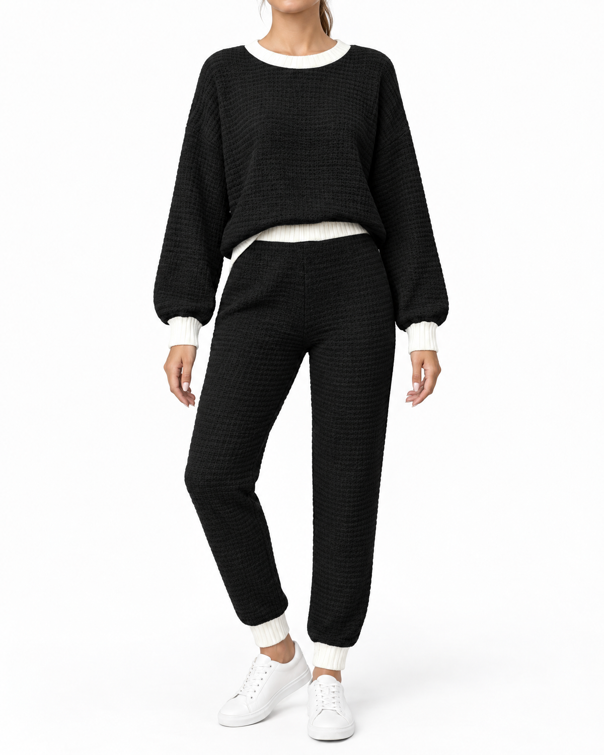 TEXTURED TWO-PIECE SET FOR WOMEN