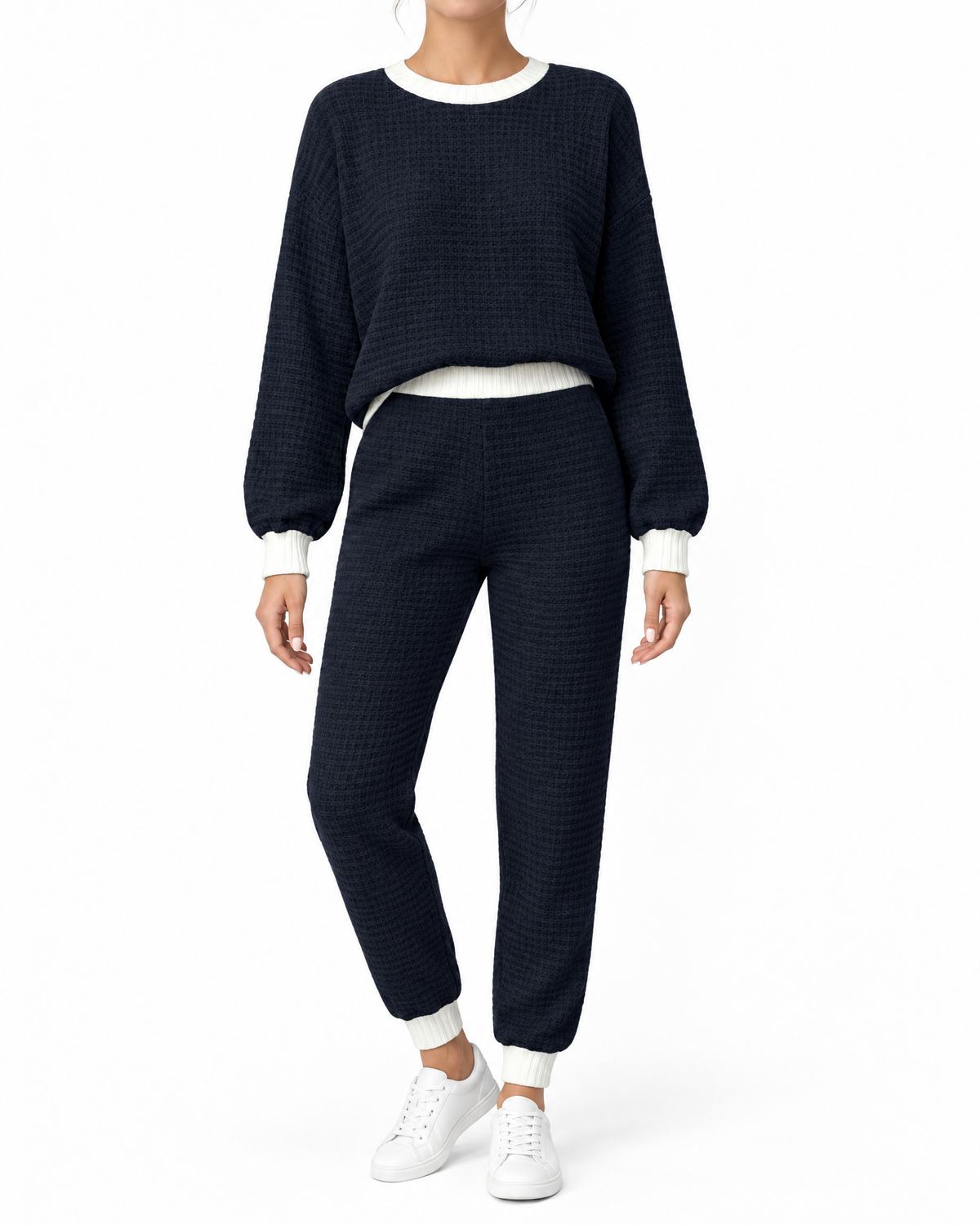 TEXTURED TWO-PIECE SET FOR WOMEN