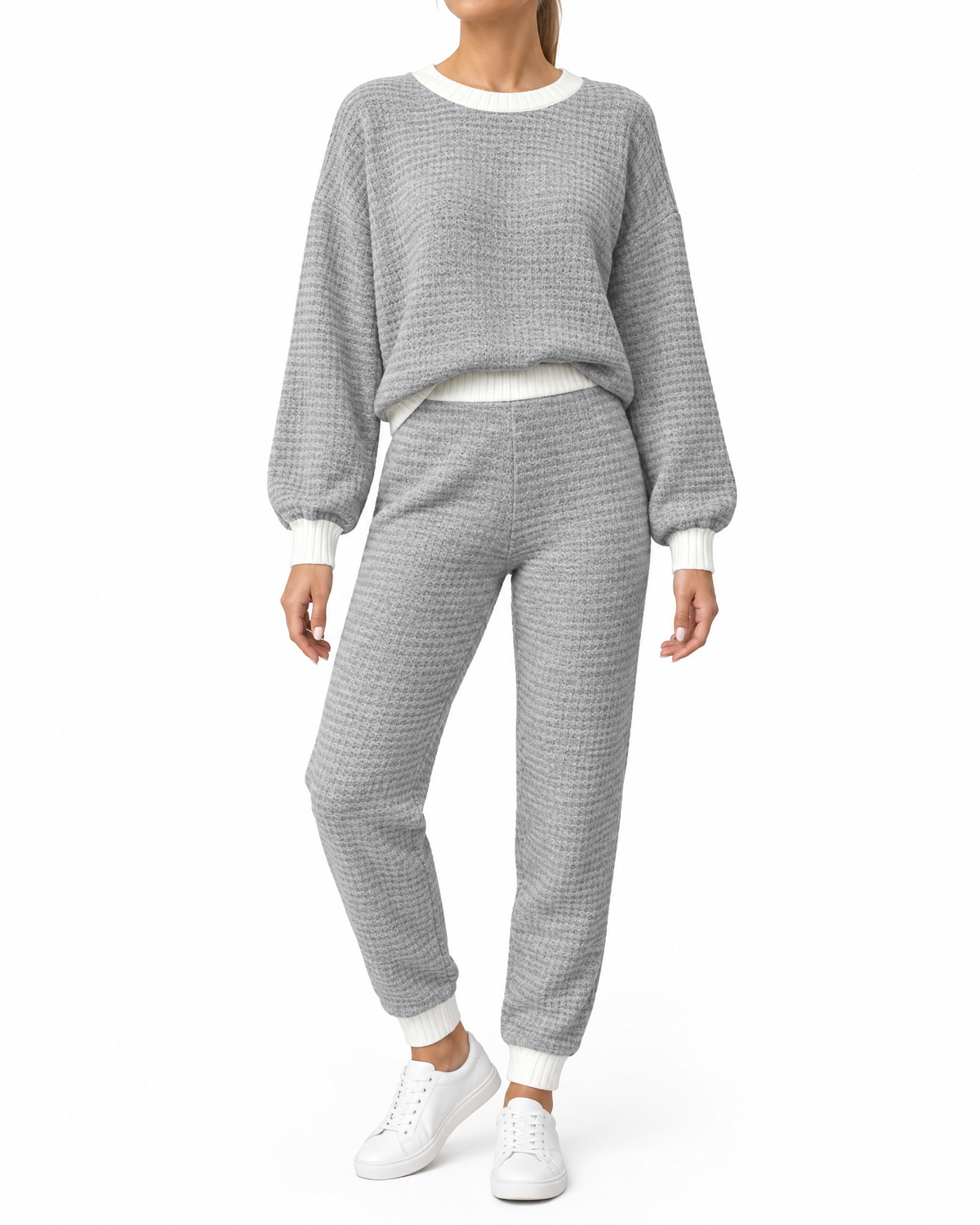 TEXTURED TWO-PIECE SET FOR WOMEN