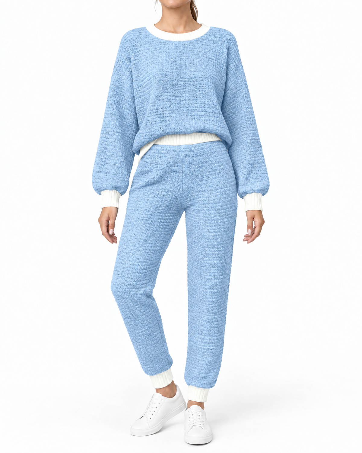 TEXTURED TWO-PIECE SET FOR WOMEN