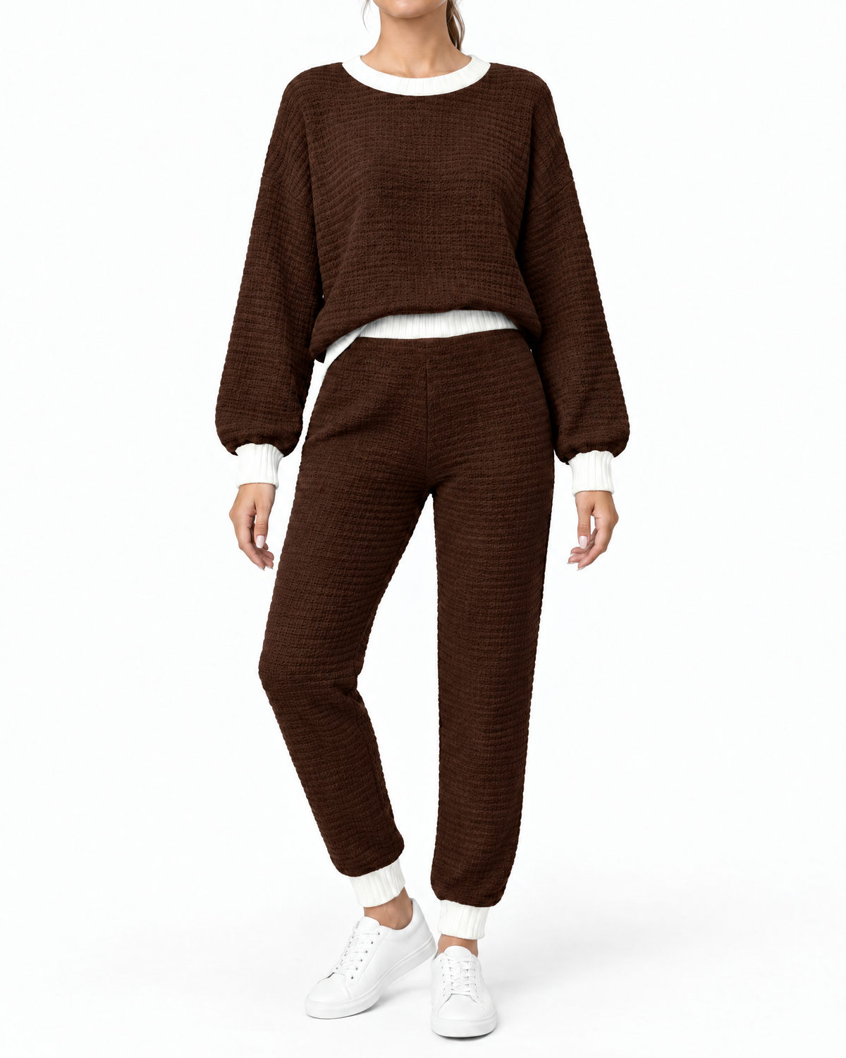 TEXTURED TWO-PIECE SET FOR WOMEN