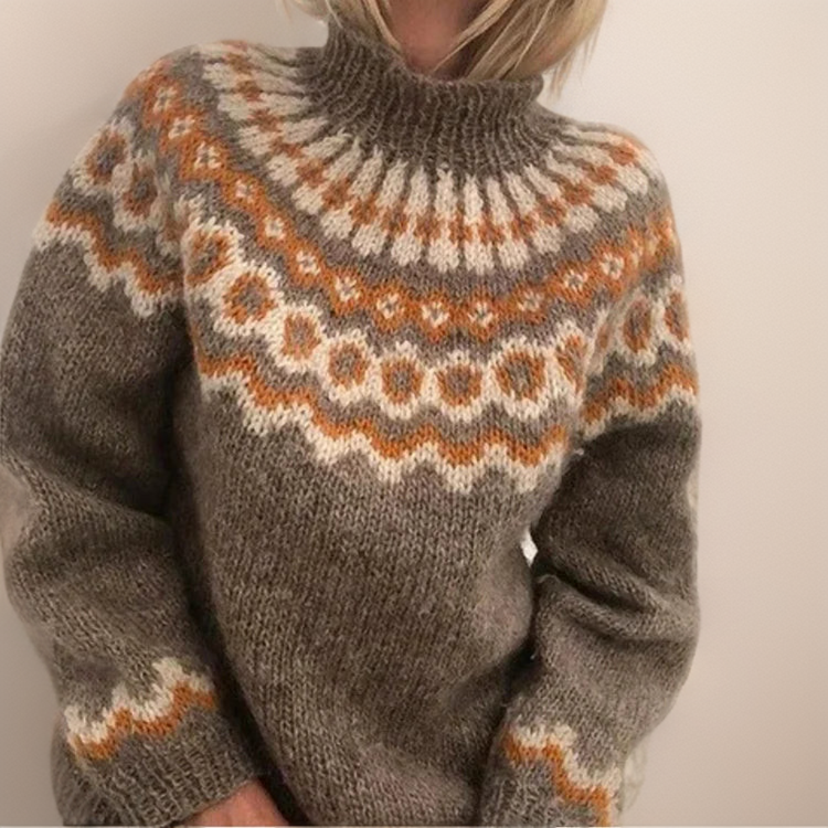CHIC TURTLENECK SWEATER FOR WOMEN