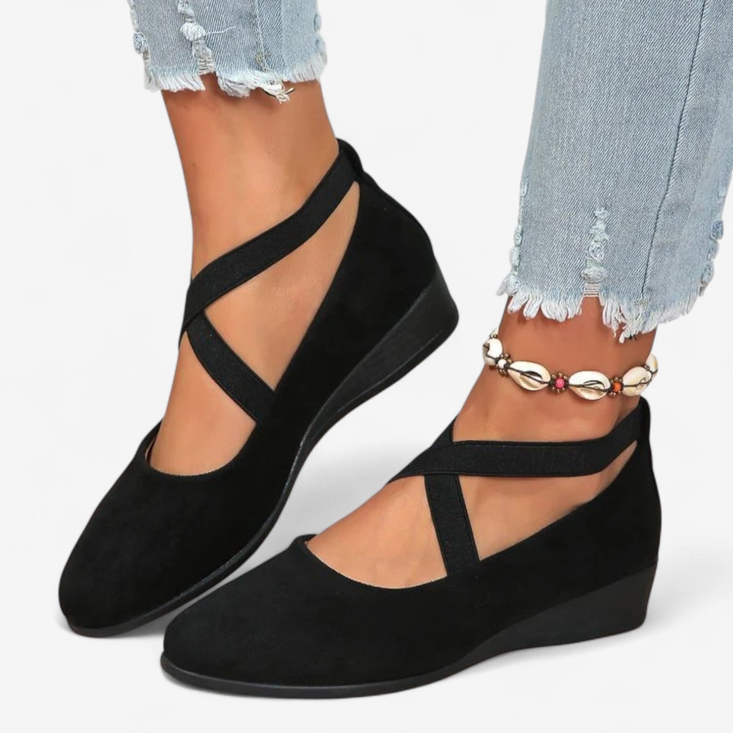 CROSSED BALLERINAS FOR WOMEN