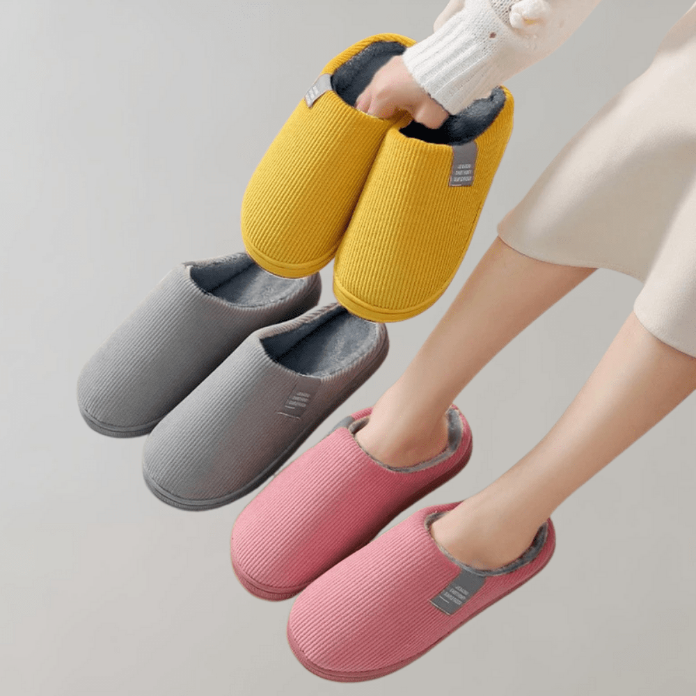 WARM GRIP-SOLE SLIPPERS FOR WOMEN