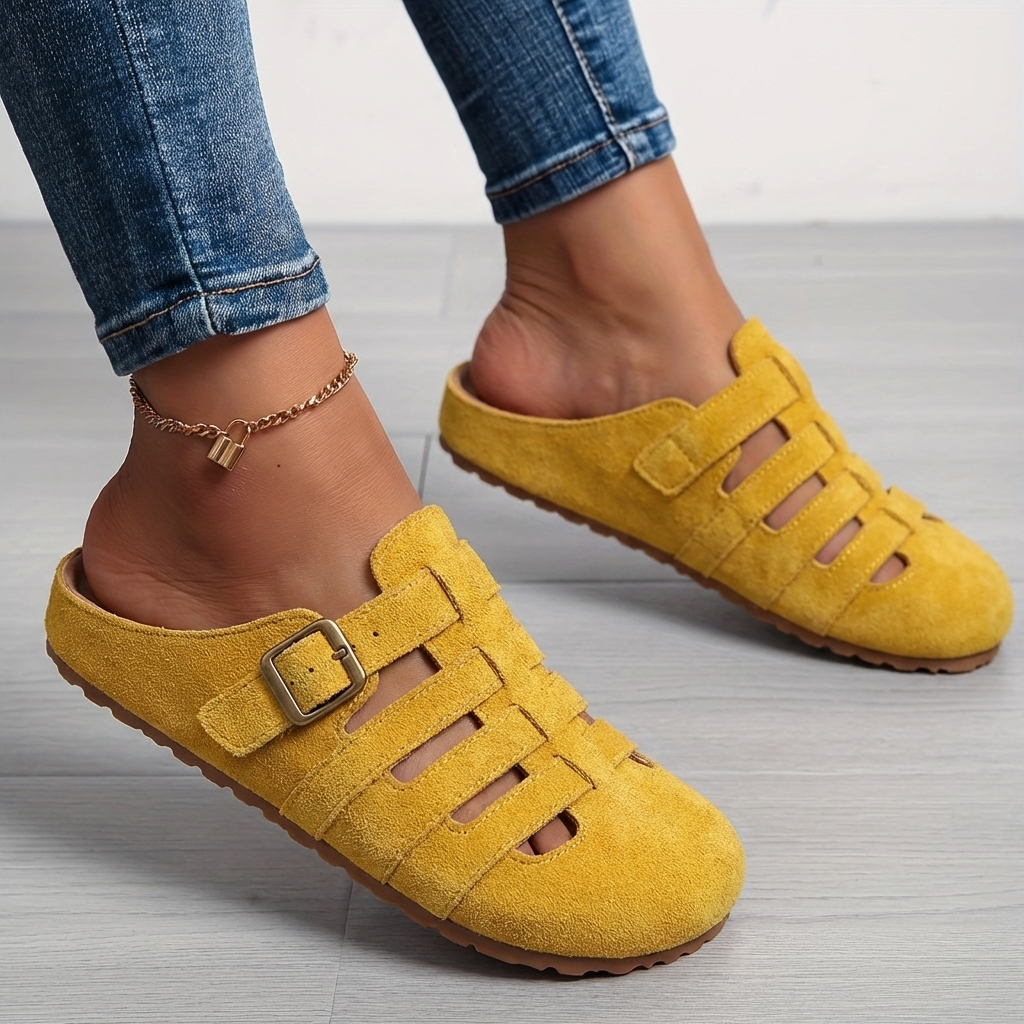 ADJUSTABLE OPEN-BACK MULES FOR WOMEN
