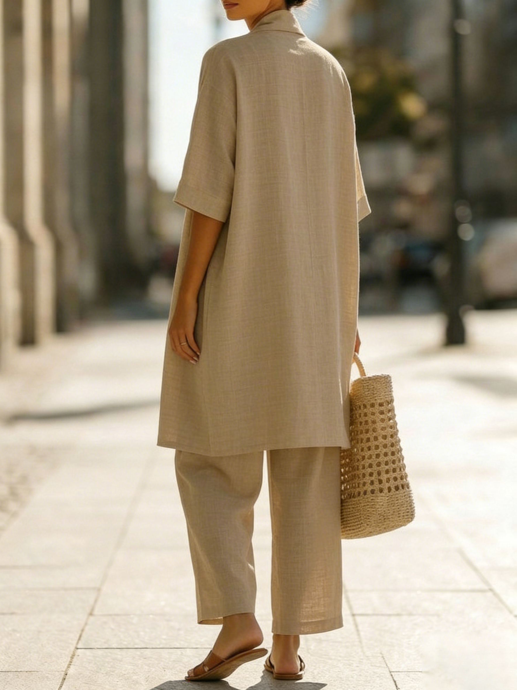 COTTON LINEN 3 PIECE SET FOR WOMEN