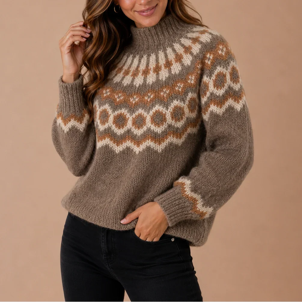 CHIC TURTLENECK SWEATER FOR WOMEN