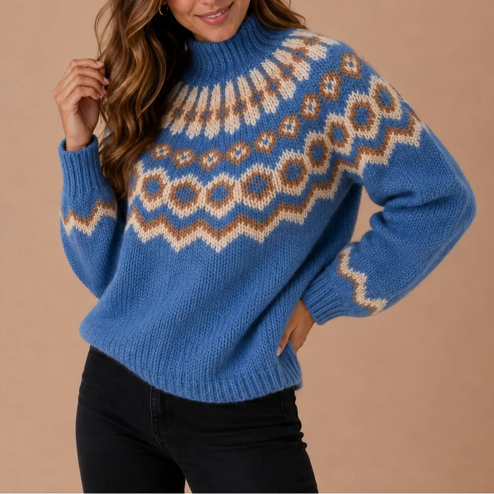 CHIC TURTLENECK SWEATER FOR WOMEN
