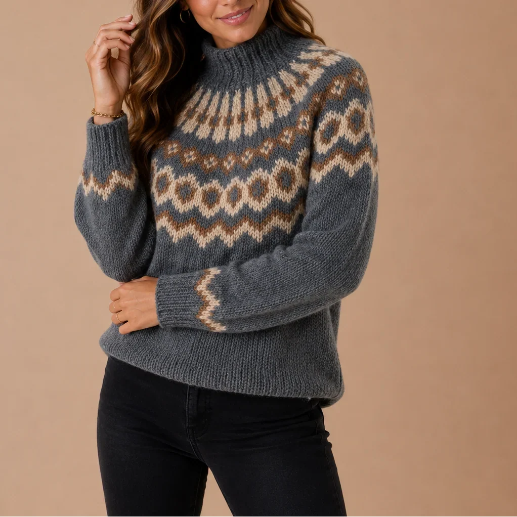 CHIC TURTLENECK SWEATER FOR WOMEN