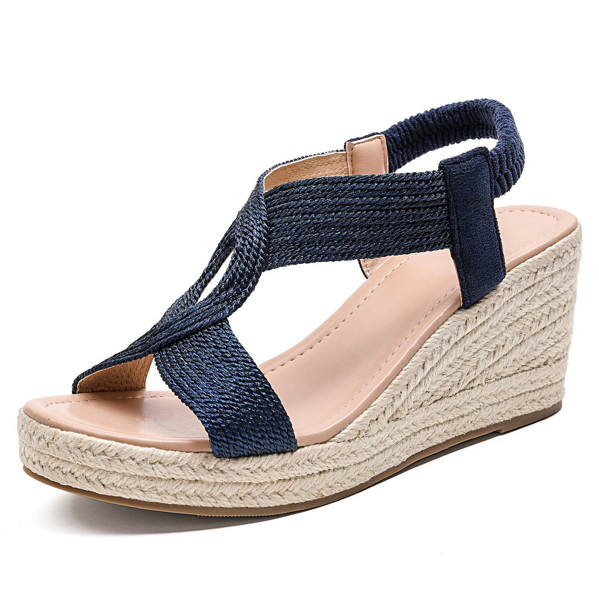 BRAIDED WEDGE SANDALS FOR WOMEN