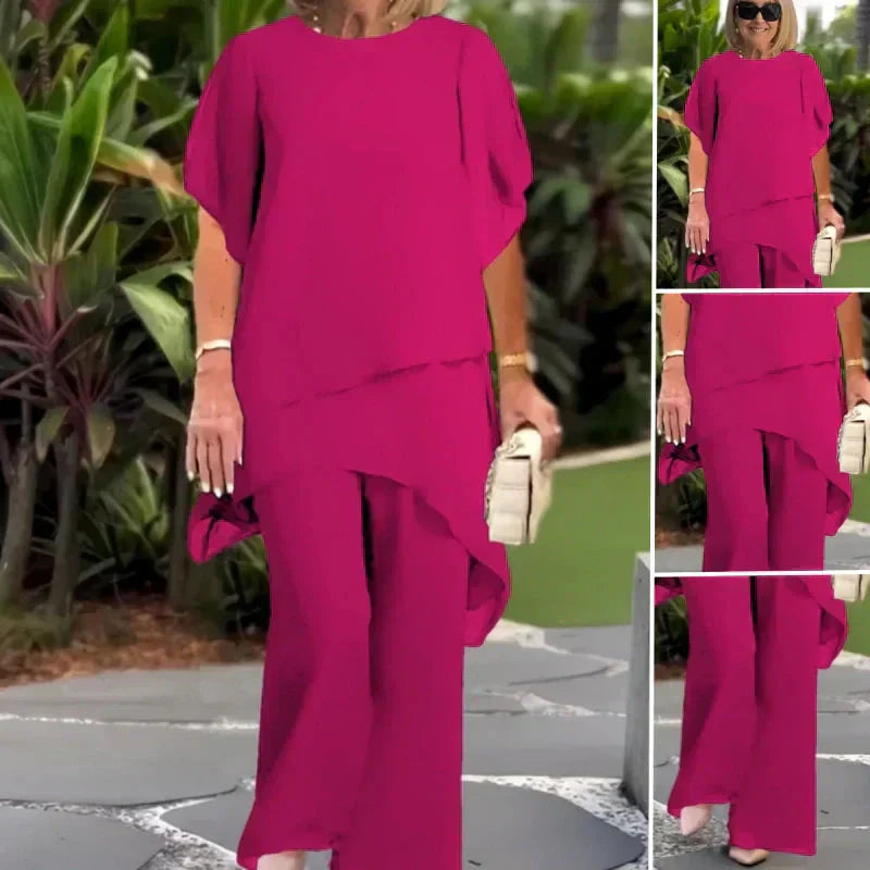ASYMMETRIC PANT SET FOR WOMEN