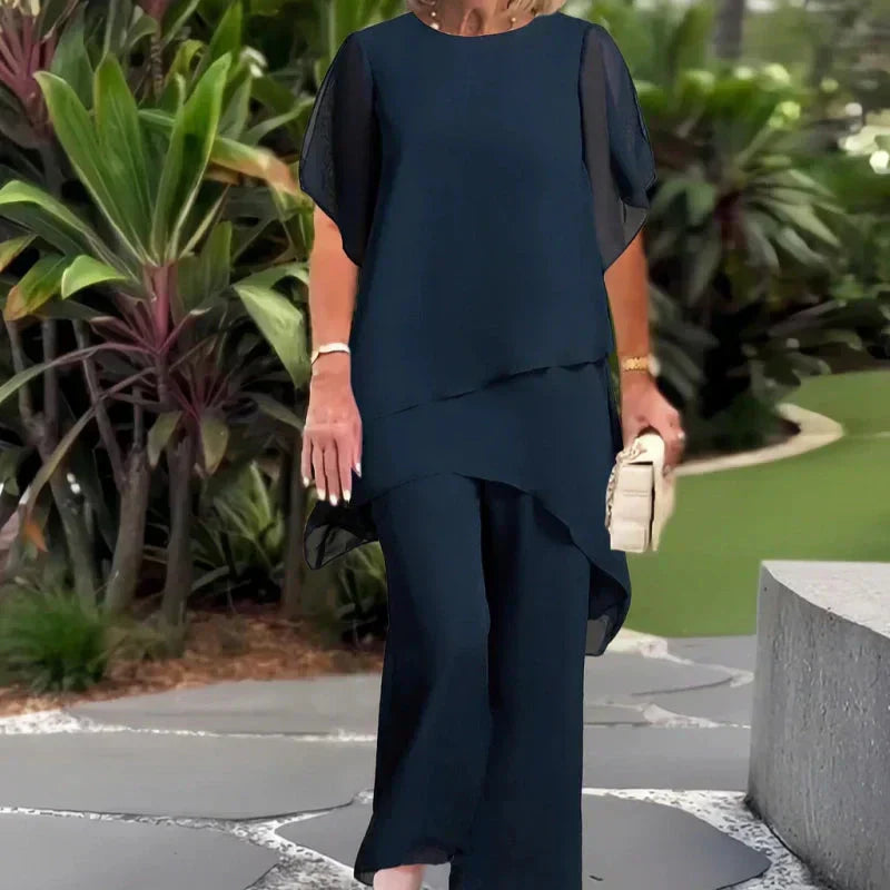 ASYMMETRIC PANT SET FOR WOMEN