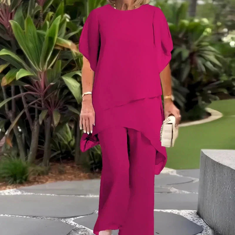 ASYMMETRIC PANT SET FOR WOMEN