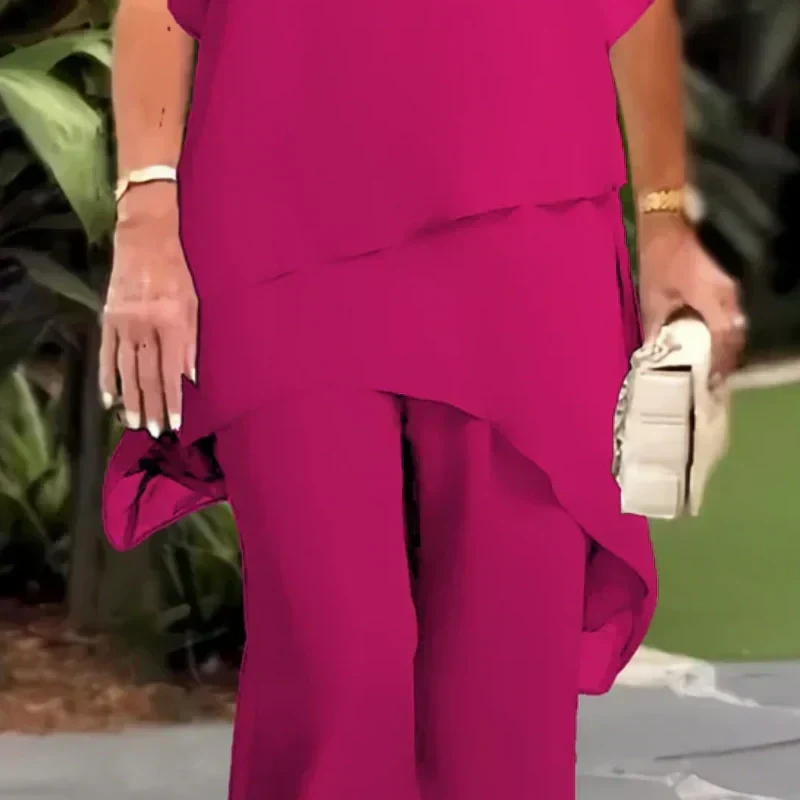 ASYMMETRIC PANT SET FOR WOMEN