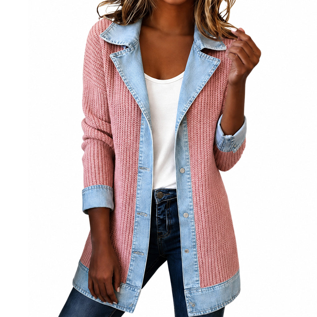 TEXTURED RIBBED COAT FOR WOMEN