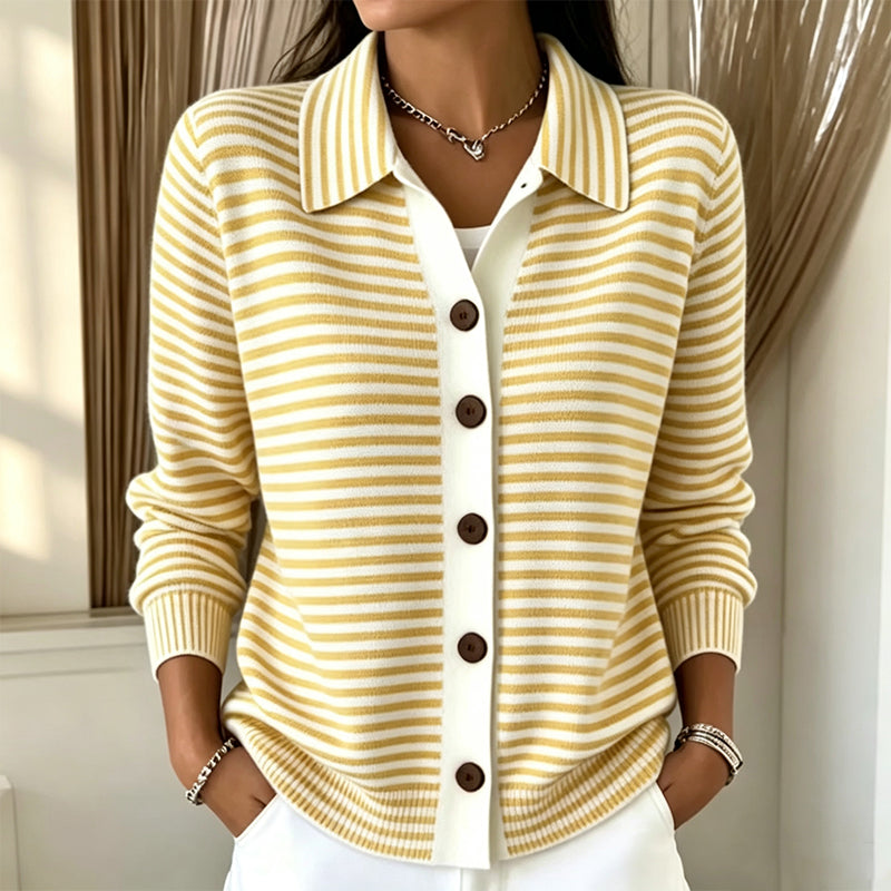 STRIPED CARDIGAN FOR WOMEN