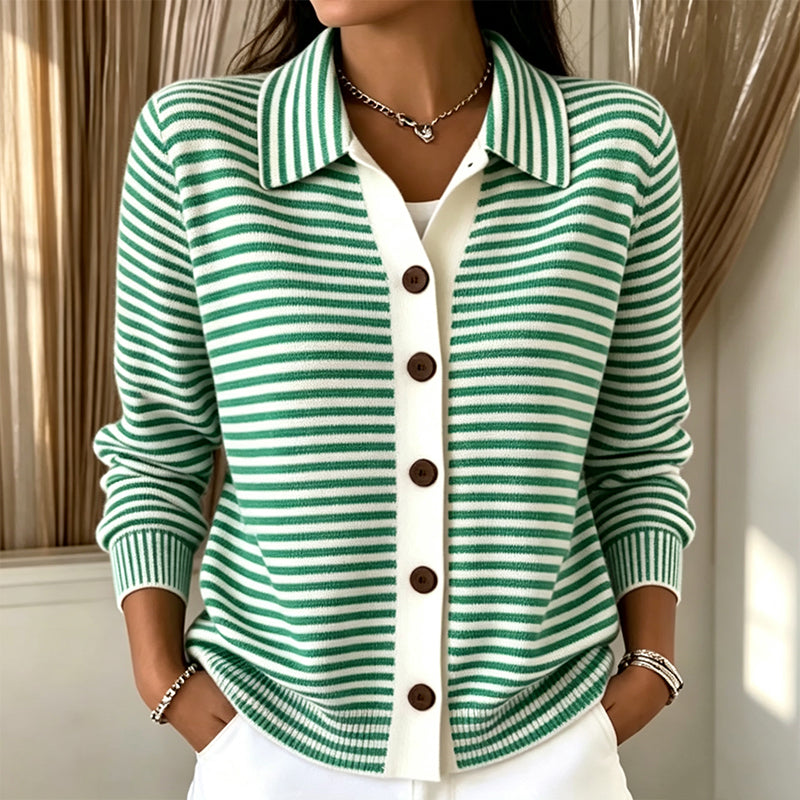 STRIPED CARDIGAN FOR WOMEN