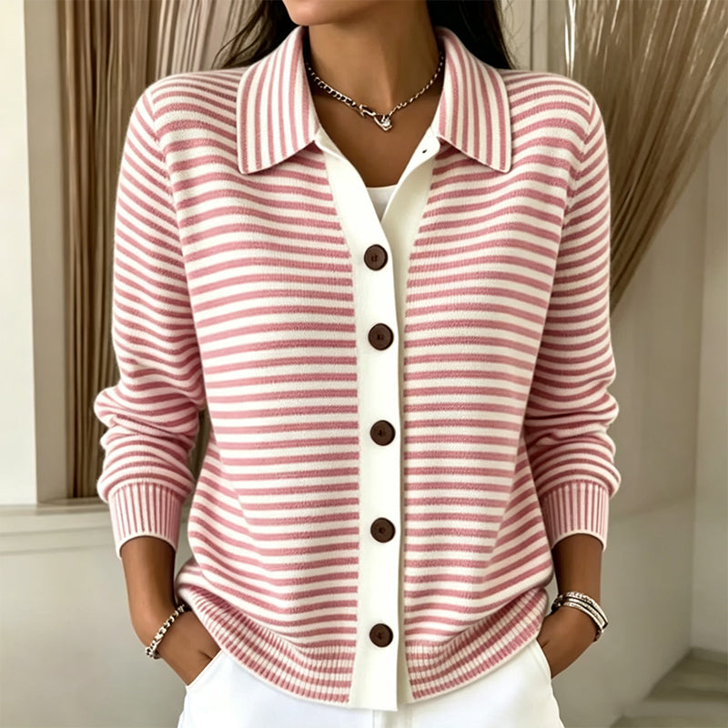 STRIPED CARDIGAN FOR WOMEN