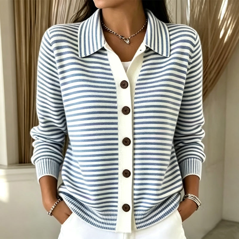 STRIPED CARDIGAN FOR WOMEN